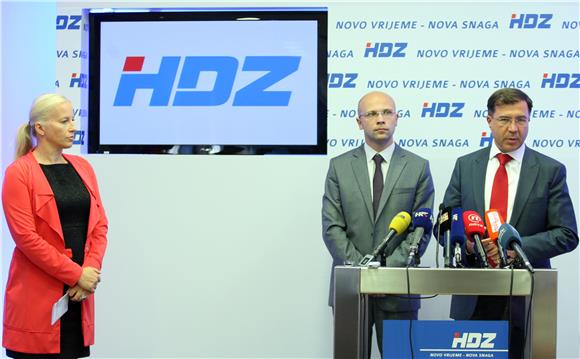 Tiskovna konferencija HDZ-a                                                                                                                                                                                                                     