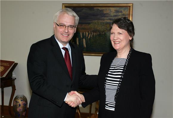 Predsjednik Josipović primio direktoricu Programa Ujedinjenih naroda za razvoj Helen Clark                                                                                                                                                      