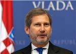 Johannes Hahn i ministar regionalnog razvoja i fondova Europske unije Branko Grčić održali zajedničku konferenciju za medije                                                                                                                    