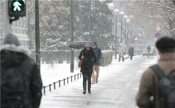 Snijeg u Zagrebu 22.02.2013.                                                                                                                                                                                                                    