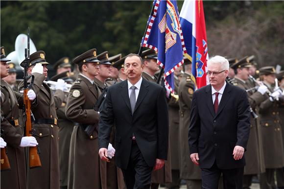 Predsjednik Josipović primio predsjednika Azerbajdžana Ilhama Alijeva                                                                                                                                                                           