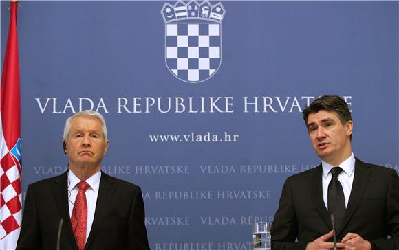 Zoran Milanović i Thorbjorn Jagland održali zajedničku konferenciju za medije                                                                                                                                                                   