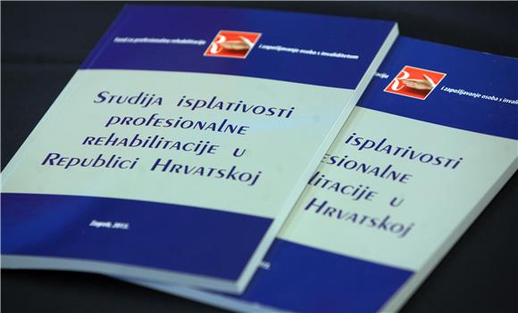 Predstavljena knjiga 'Studija isplativosti profesionalne rehabilitacije u Republici Hrvatskoj'                                                                                                                                                  