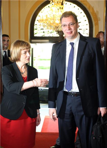 Minsitrica Pusić primila Aleksandra Vučića                                                                                                                                                                                                      