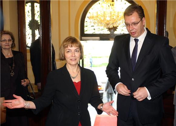 Minsitrica Pusić primila Aleksandra Vučića                                                                                                                                                                                                      