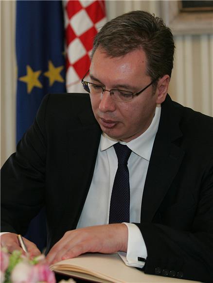 Predsjednik Vlade Milanović s Aleksandrom Vučićem                                                                                                                                                                                               