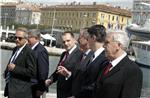 Milanović, Kallas i Dončić razgledali Luku Rijeka i pustili u rad dvije dizalice                                                                                                                                                                