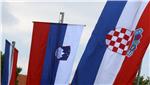 Zastave Hrvatske i Slovenije                                                                                                                                                                                                                    