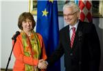 Predsjednik Josipović primio Catherine Ashton                                                                                                                                                                                                   