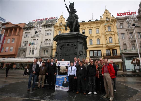 Završni predizborni skup Pravaškog bloka                                                                                                                                                                                                        