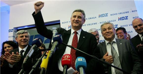 Doček rezultata lokalnih izbora u stožeru HDZ-a                                                                                                                                                                                                 