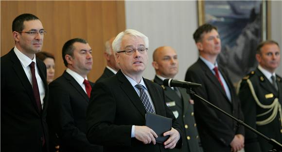 Predsjednik Josipović primio pripadnike OSRH                                                                                                                                                                                                    