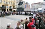 Prosvjed pirotehničara na Trgu bana Jelačića                                                                                                                                                                                                    