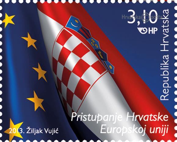 Promocija poštanske marke u povodu pristupanja RH EU                                                                                                                                                                                            