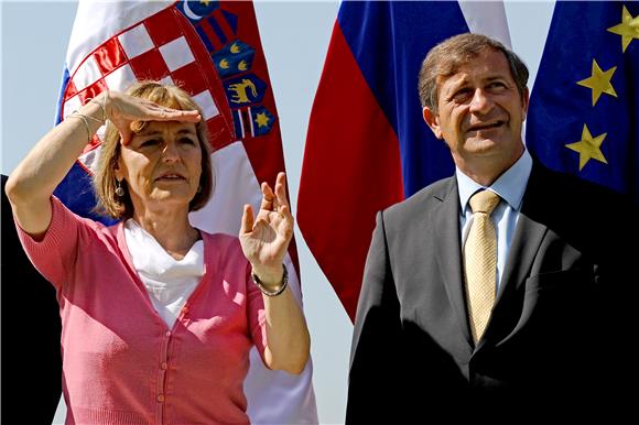 Započeli razgovori ministrice Pusić i slovenskog ministra Erjavca                                                                                                                                                                               