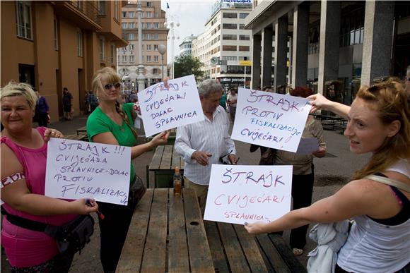 Zajednički prosvjed zakupaca tržnica protiv fiskalizacije                                                                                                                                                                                       