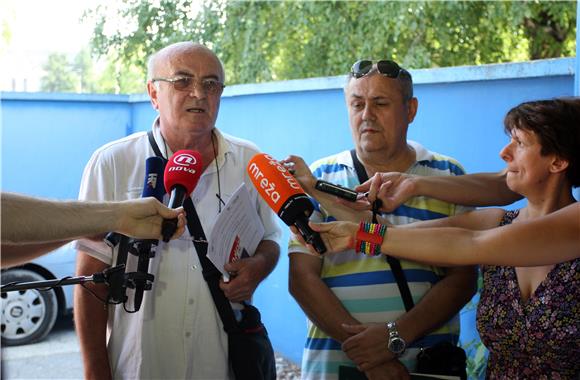 Tiskovna konferencija sindikata u PAN Tvornici papira Zagreb                                                                                                                                                                                    