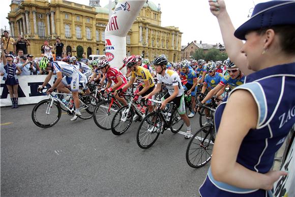 Start međunarodne biciklističke utrke Hrvatska - Slovenija 2013.                                                                                                                                                                                