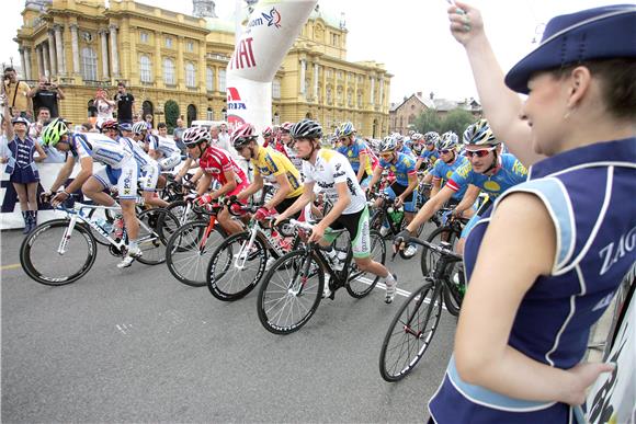 Start međunarodne biciklističke utrke Hrvatska - Slovenija 2013.                                                                                                                                                                                