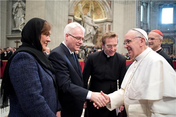 Josipović u četvrtak u prvom posjetu papi Franji                                                                                                                                                                                                