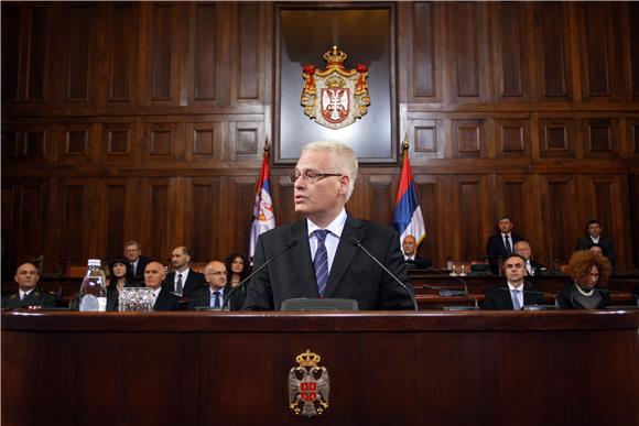 Predsjednik Josipović obratio se zastupnicima srbijanskog Parlamenta                                                                                                                                                                            