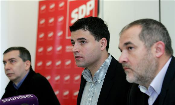 Konferencija za novinare zagrebačkog SDP-a                                                                                                                                                                                                      