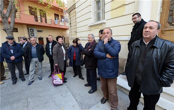 Prosvjedni skup bivših zaposlenika Croatia-Zadar Line                                                                                                                                                                                           