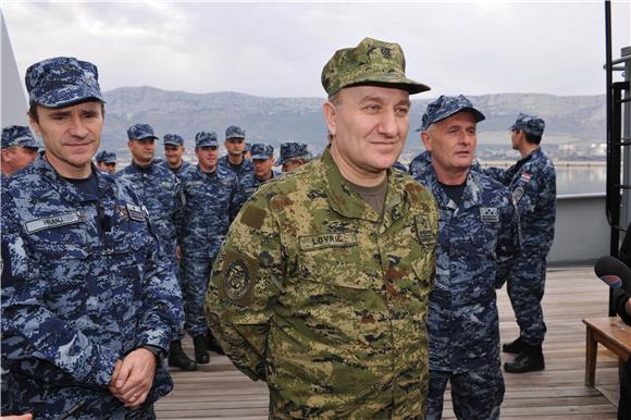 General Lovrić posjetio Operativno središte Hrvatske ratne mornarice                                                                                                                                                                            