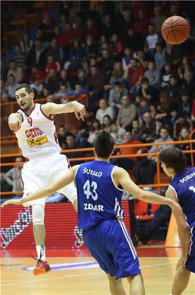 Utakmica 16. kola ABA lige između košarkaša Cedevite i Zadra 