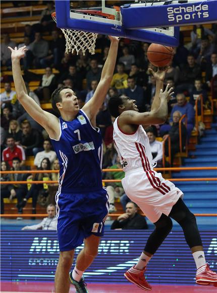 Utakmica 16. kola ABA lige između košarkaša Cedevite i Zadra 