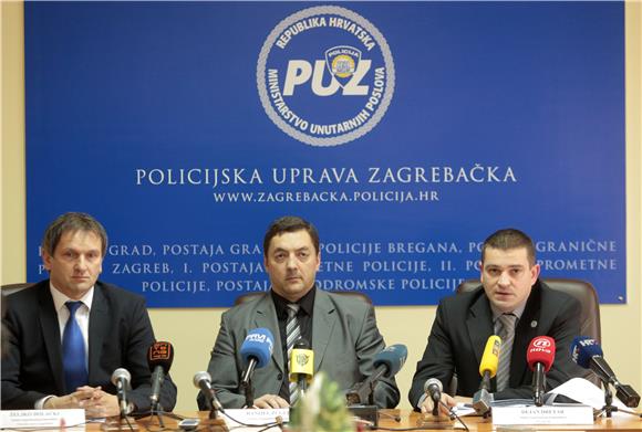 Tiskovna konferencija Policijske uprave zagrebačke 