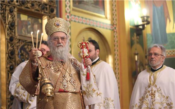 Arhijerska liturgija u hramu Preobraženja Gospodnjeg na pravoslavni Božić