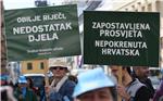 Prosvjed Sindikata hrvatskih učitelja 