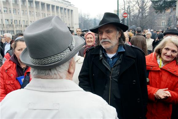 Šerbedžija se pridružio prosvjednicima u Sarajevu