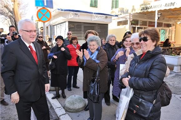 Predsjednik Josipović u Omišu