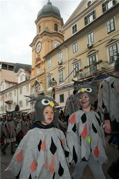 Središtem Rijeke Dječja karnevalska povorka