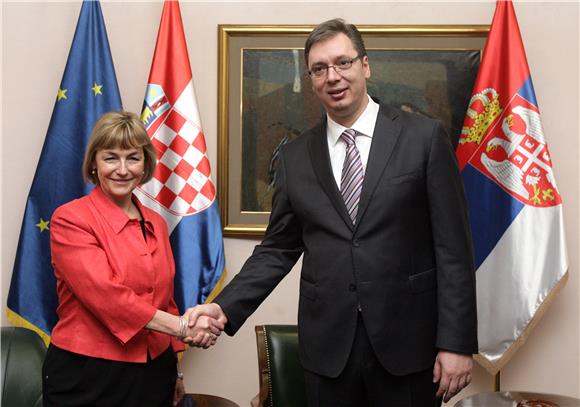 Pusić i Vučić u Beogradu