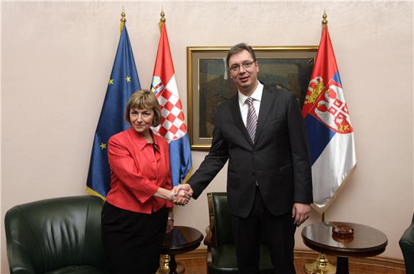 Pusić i Vučić u Beogradu