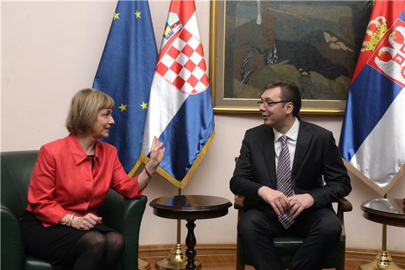 Pusić i Vučić u Beogradu