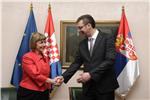 Pusić i Vučić u Beogradu