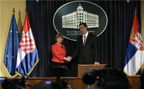 Pusić i Vučić: Srbija i Hrvatska se trebaju okrenuti budućnosti