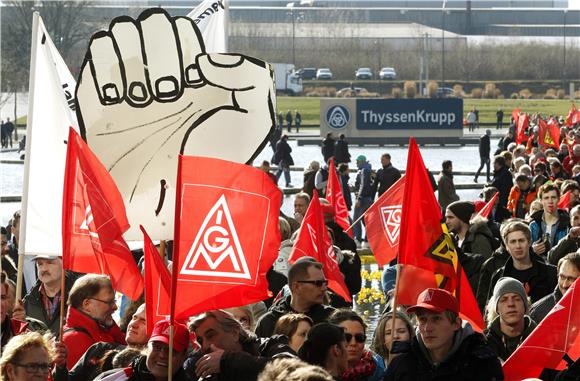 GERMANY THYSSENKRUPP PROTEST