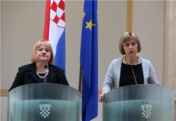 Tiskovna konferencija ministrice Pusić i Mrak-Taritaš