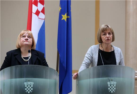 Tiskovna konferencija ministrice Pusić i Mrak-Taritaš