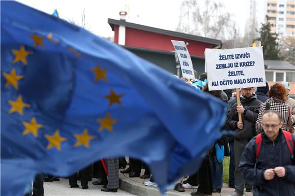 Prosvjed Sindikata hrvatskih učitelja 