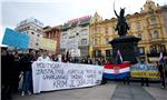 Akcija solidarnosti i podrške ukrajinskom narodu i protest protiv ruske agresije na Ukrajinu