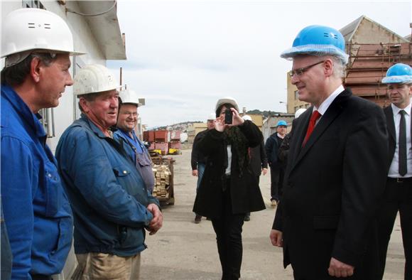 Josipović zadovoljan posjetom Brodotrogiru