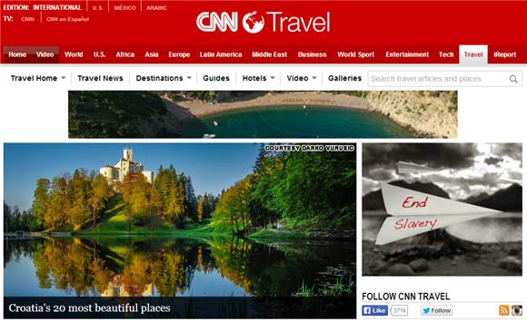 Na portalu CNN.com "20 najljepših mjesta Hrvatske"