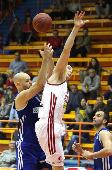 Utakmica 1. kola Lige za prvaka PH za košarkaše između Cedevite i Zadra 03.04.2014 