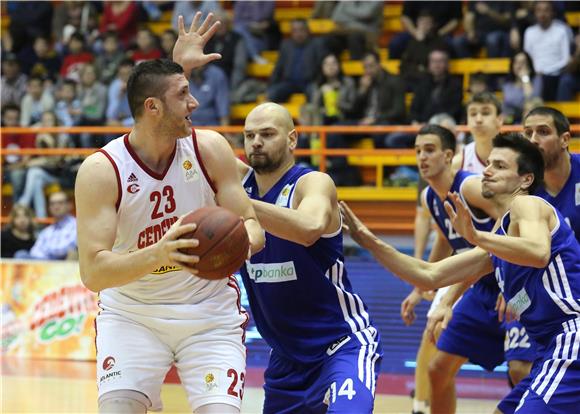 Utakmica 1. kola Lige za prvaka PH za košarkaše između Cedevite i Zadra 03.04.2014 